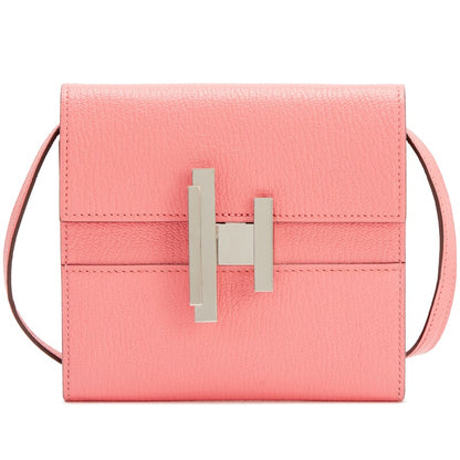 Rose Lipstick Chevre Mysore Cinhetic To Go Wallet on Strap Bag Palladium Hardware, 2018