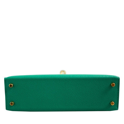 Vert Jade Epsom Mini Kelly 20 II Gold Hardware, 2021