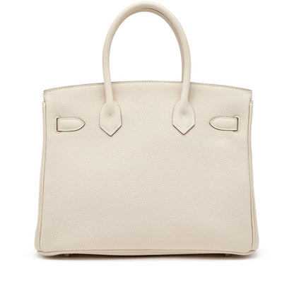 Craie Togo Birkin 30 Palladium Hardware, 2021