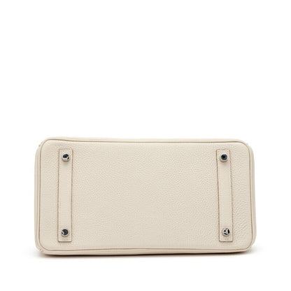 Craie Togo Birkin 30 Palladium Hardware, 2021