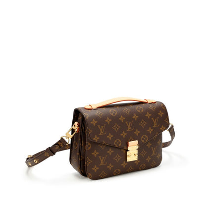 Ebene Monogram Coated Canvas Pochette Mètis Gold Hardware, 2021-2022