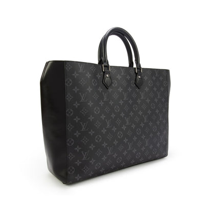 Black Monogram Eclipse Coated Canvas Grand Sac Silver Hardware, 2021