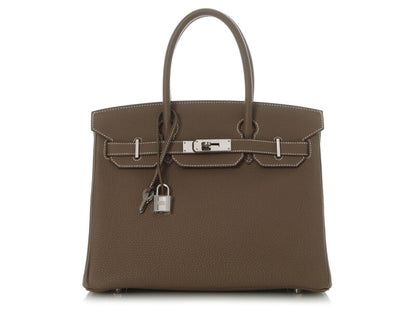 Etoupe Togo Birkin 30 Palladium Hardware, 2015