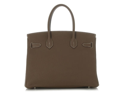 Etoupe Togo Birkin 30 Palladium Hardware, 2015