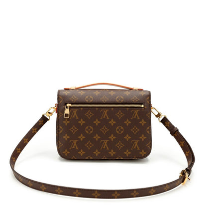 Ebene Monogram Coated Canvas Pochette Mètis Gold Hardware, 2021-2022