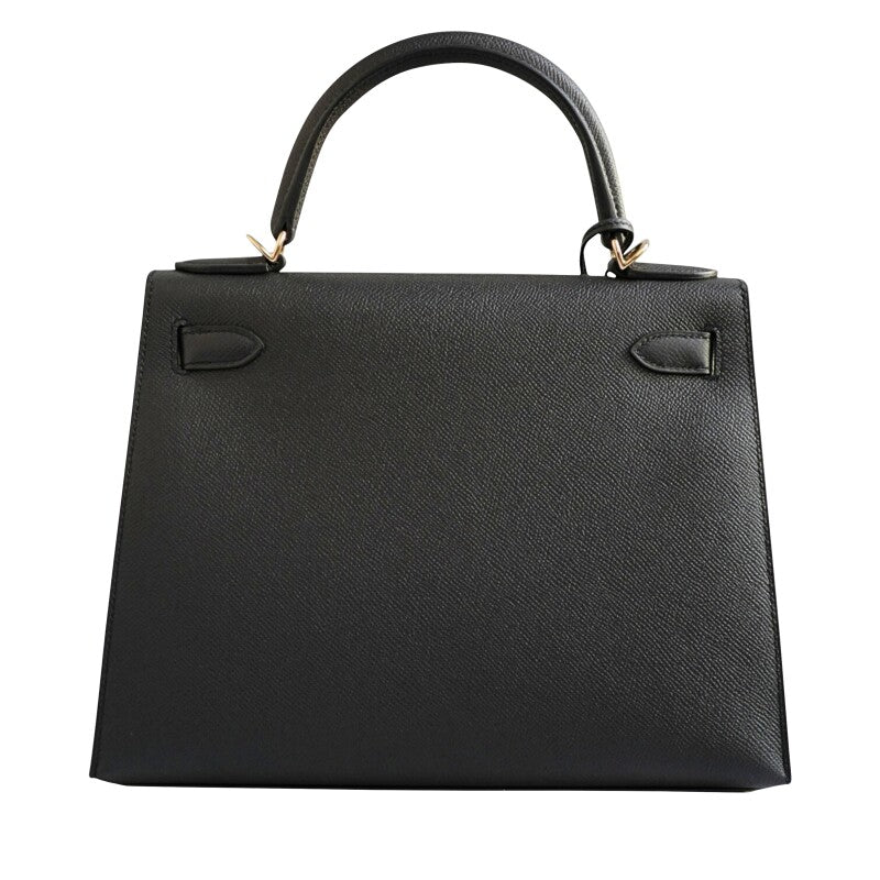 Black Epsom Sellier Kelly 28 Permabrass Hardware, 2023