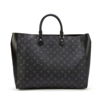 Black Monogram Eclipse Coated Canvas Grand Sac Silver Hardware, 2021