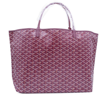 Burgundy Goyardine Canvas and Chevroches Calfskin Saint Louis GM Bag