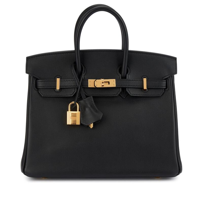Black Swift Birkin 25 Gold Hardware, 2021