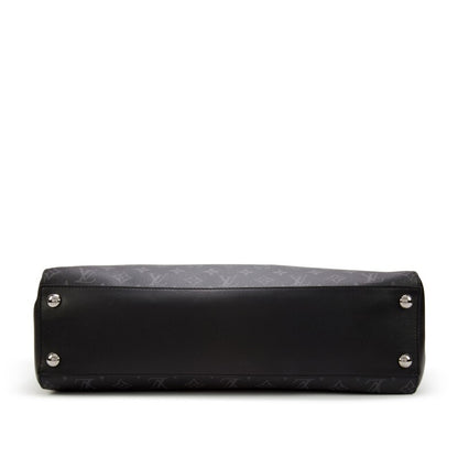 Black Monogram Eclipse Coated Canvas Grand Sac Silver Hardware, 2021