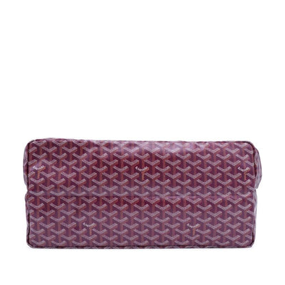 Burgundy Goyardine Canvas and Chevroches Calfskin Saint Louis GM Bag