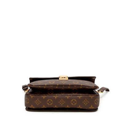 Ebene Monogram Coated Canvas Pochette Mètis Gold Hardware, 2021-2022