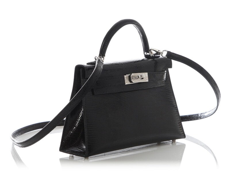 Black Lizard Mini Kelly 20 II Palladium Hardware, 2025