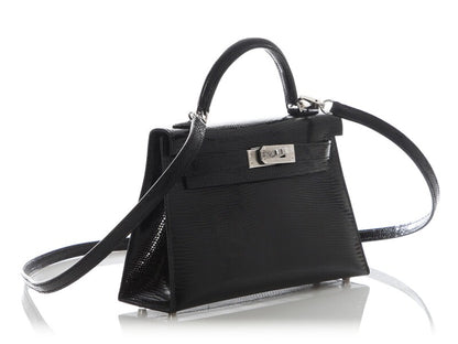 Black Lizard Mini Kelly 20 II Palladium Hardware, 2025