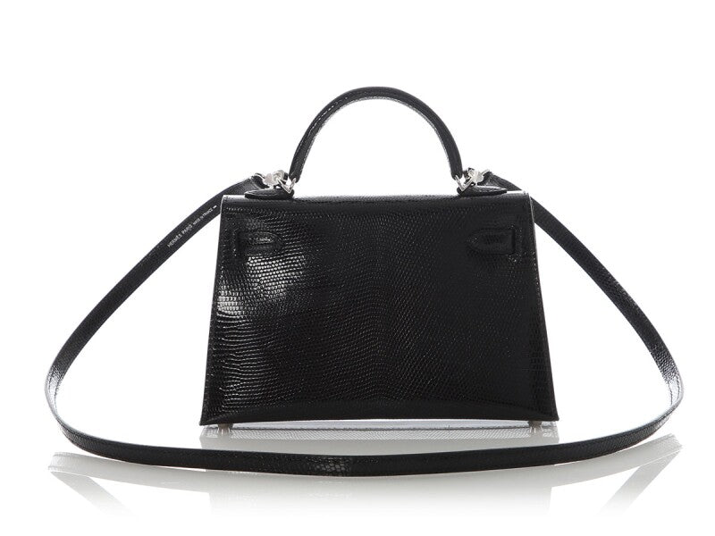Black Lizard Mini Kelly 20 II Palladium Hardware, 2025
