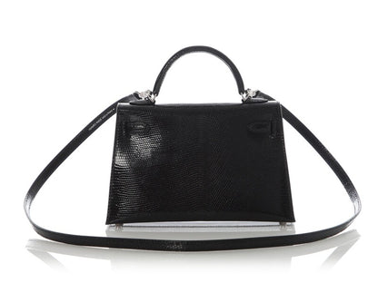 Black Lizard Mini Kelly 20 II Palladium Hardware, 2025