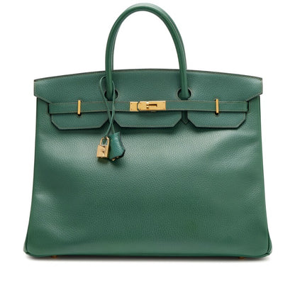 Vintage Vert Anglais Ardennes Birkin 40 Gold Hardware, 1996