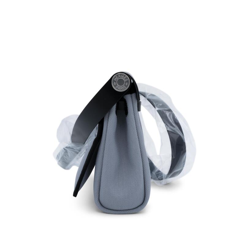Black Vache Hunter and Gris Pantin Toile Mini Herbag Zip 20 Palladium Hardware, 2025