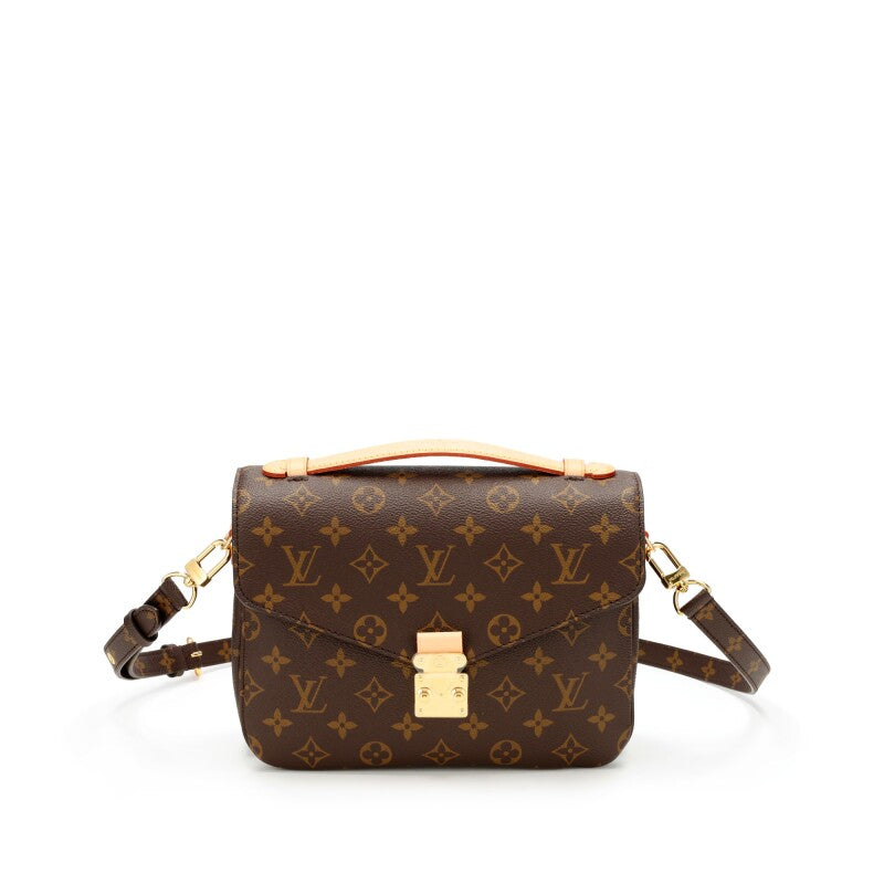 Ebene Monogram Coated Canvas Pochette Mètis Gold Hardware, 2021-2022