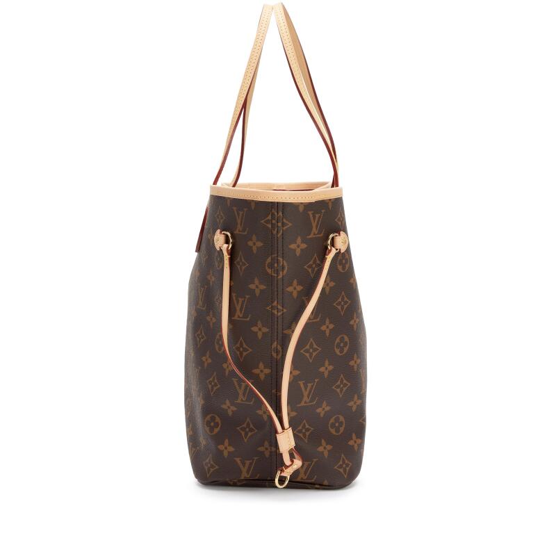 Ebene Brown Monogram Coated Canvas Neverfull GM Gold Hardware