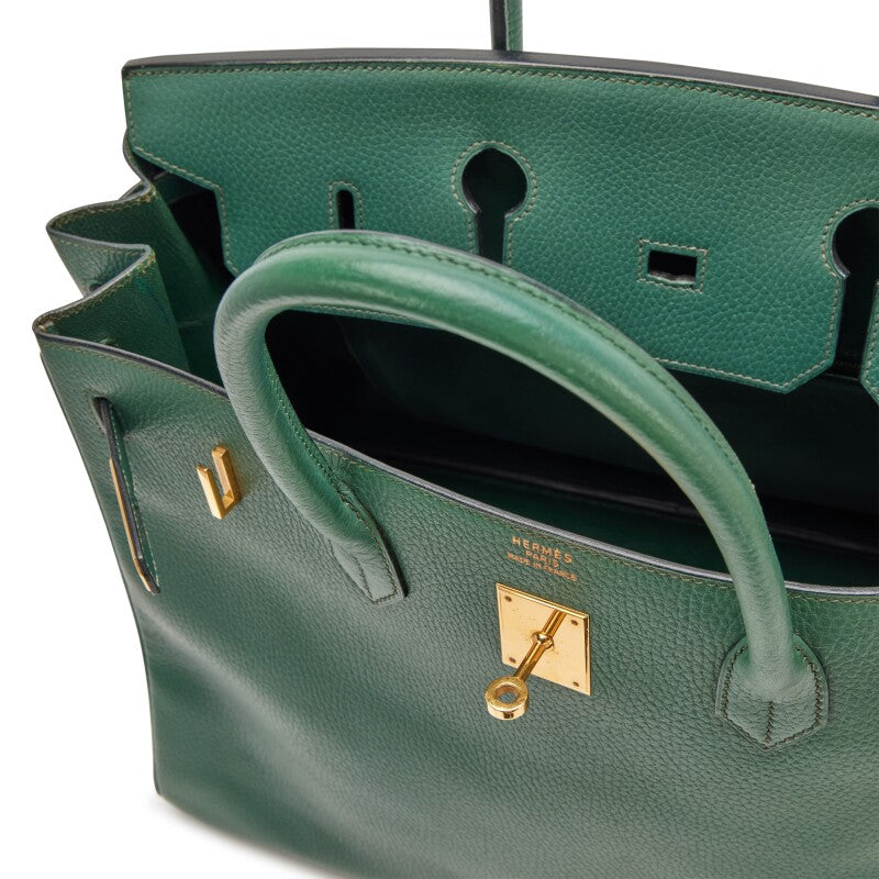 Vintage Vert Anglais Ardennes Birkin 40 Gold Hardware, 1996