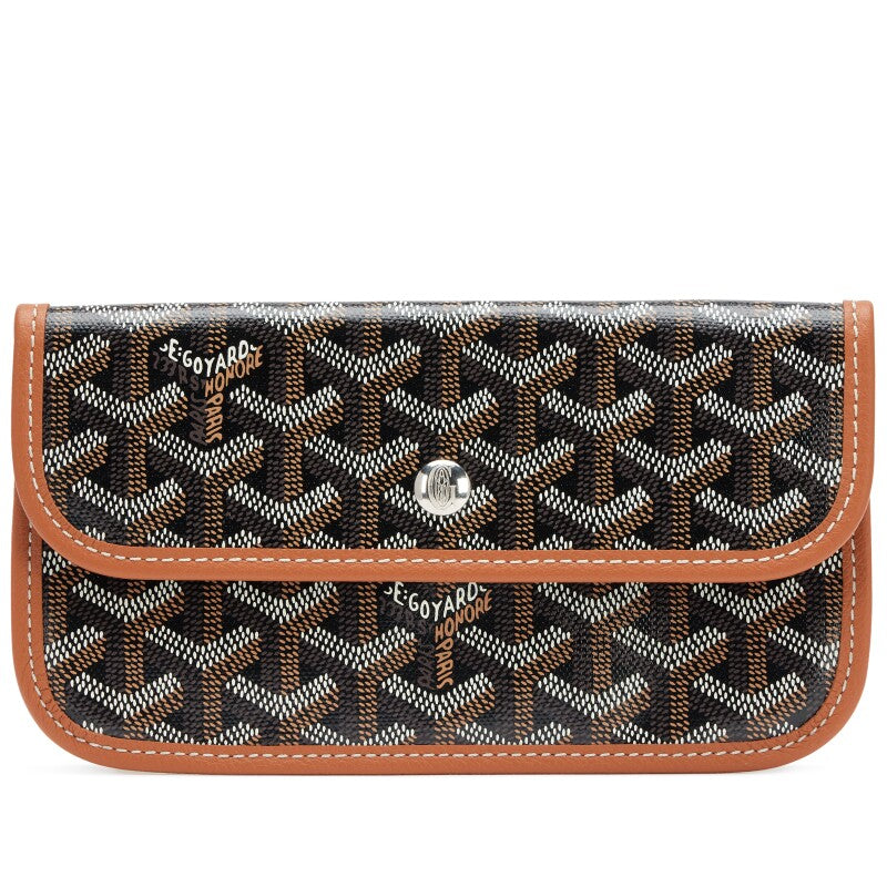 Black Goyardine Canvas Saint Louis Pouch Wallet