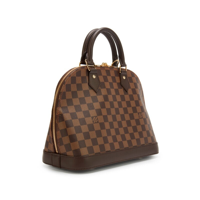 Damier Ebene Coated Canvas Alma PM Gold Hardware, 2021