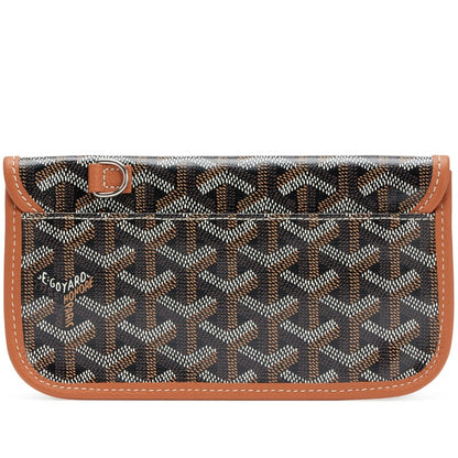 Black Goyardine Canvas Saint Louis Pouch Wallet