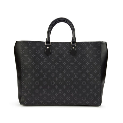 Black Monogram Eclipse Coated Canvas Grand Sac Silver Hardware, 2021