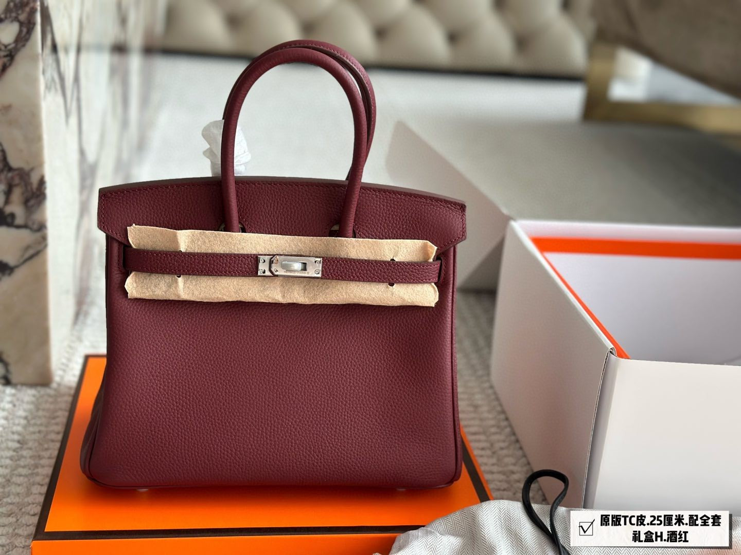 Original TC Leather Birkin bag