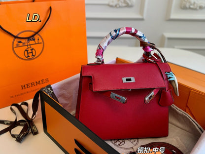 Hermes Kelly Bag with Silver Hardware