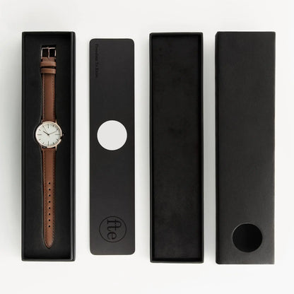 T3002 | Rose Gold & Tan Watch