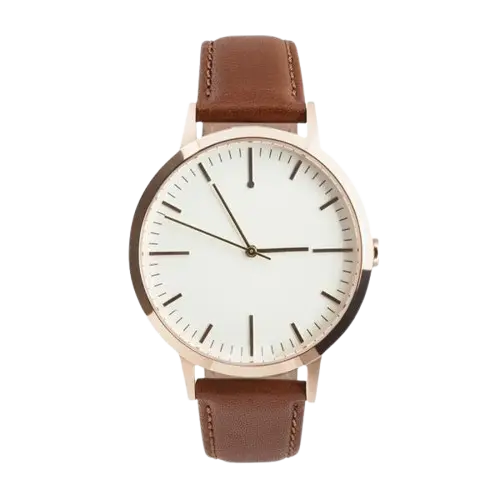 T3002 | Rose Gold & Tan Watch