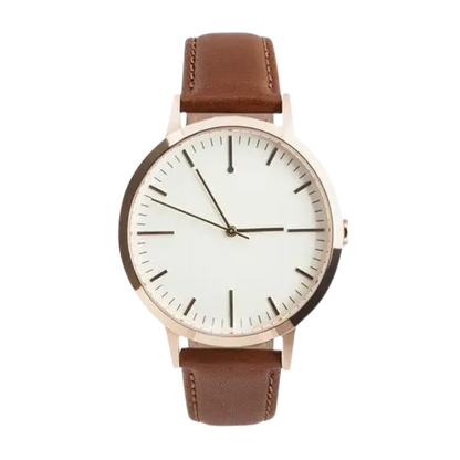 T3002 | Rose Gold & Tan Watch