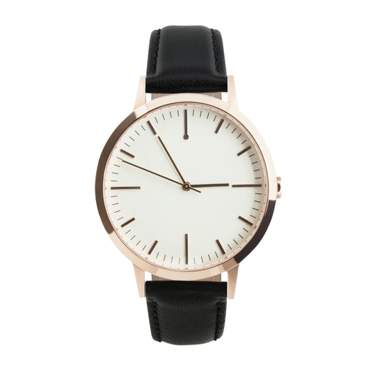 T4015 | Rose Gold & Black Watch