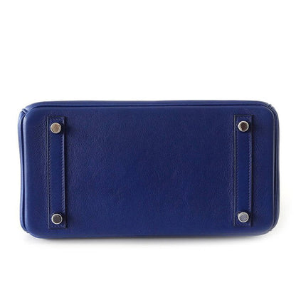 Hermès Birkin 25 Bleu Saphir Bag Swift Palladium