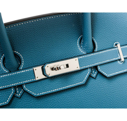 Hermès Birkin 35 Bag Blue Jean Togo