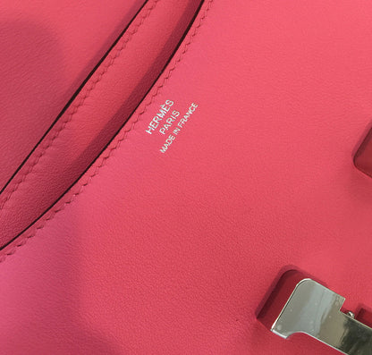 Hermes Constance Mini 18 Rose Azalea Swift Leather PHW