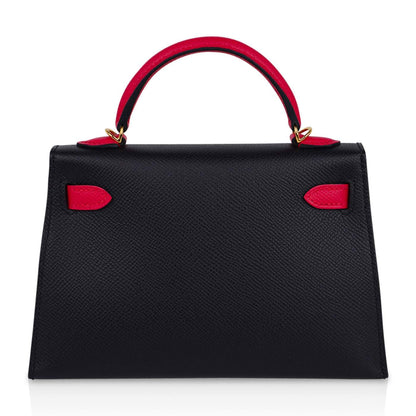 Hermès Kelly Sellier 20 Back Rose Extreme Epsom GHW HSS Bag