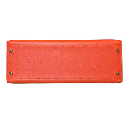 Hermès Sellier 32 Kelly Feu Epsom Bag GHW