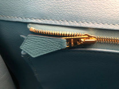 Hermès |Turquoise Birkin with Gold Hardware | 35