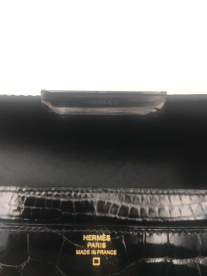 Hermes | So Black Alligator Constance Wallet