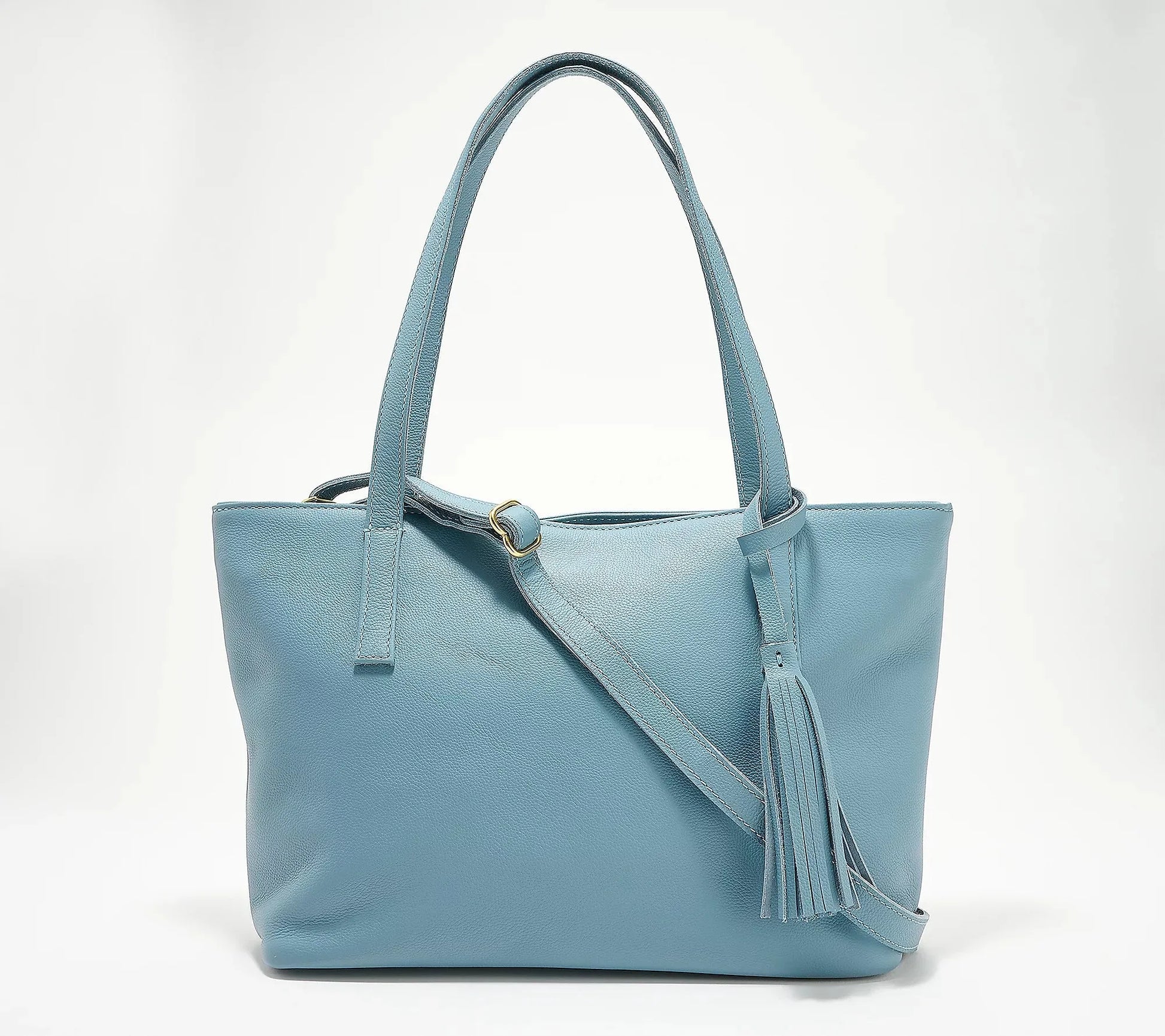 Limited Edition Milled Leather Crossbody Carryall Tote – Laptop Compatible - Fold Peaks